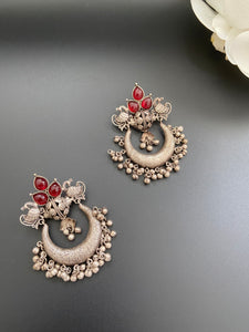 Antique Crescent Charm Earrings