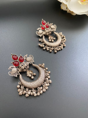 Antique Crescent Charm Earrings