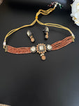 Peach Choker Set