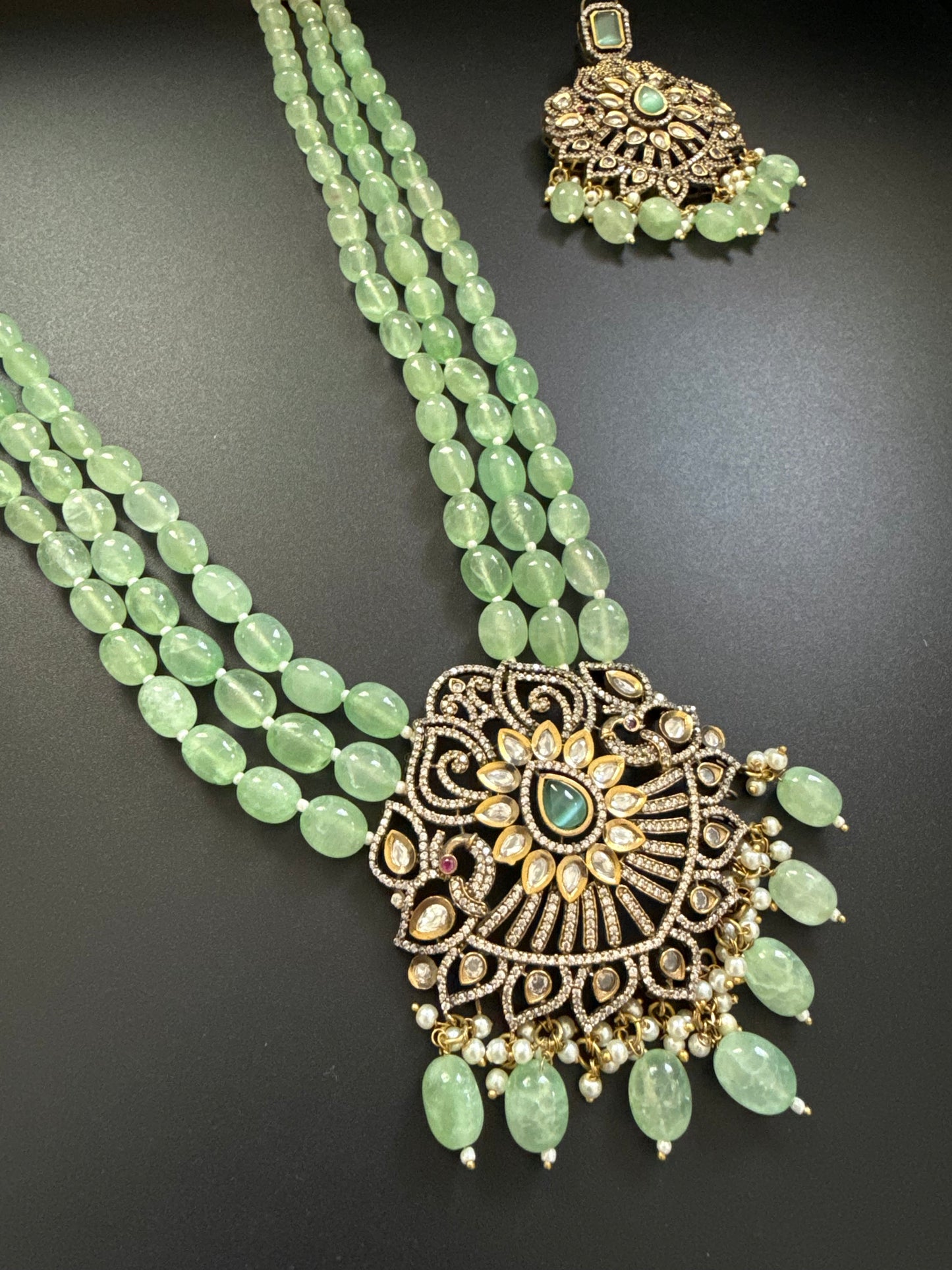 Sea Green Necklace Set