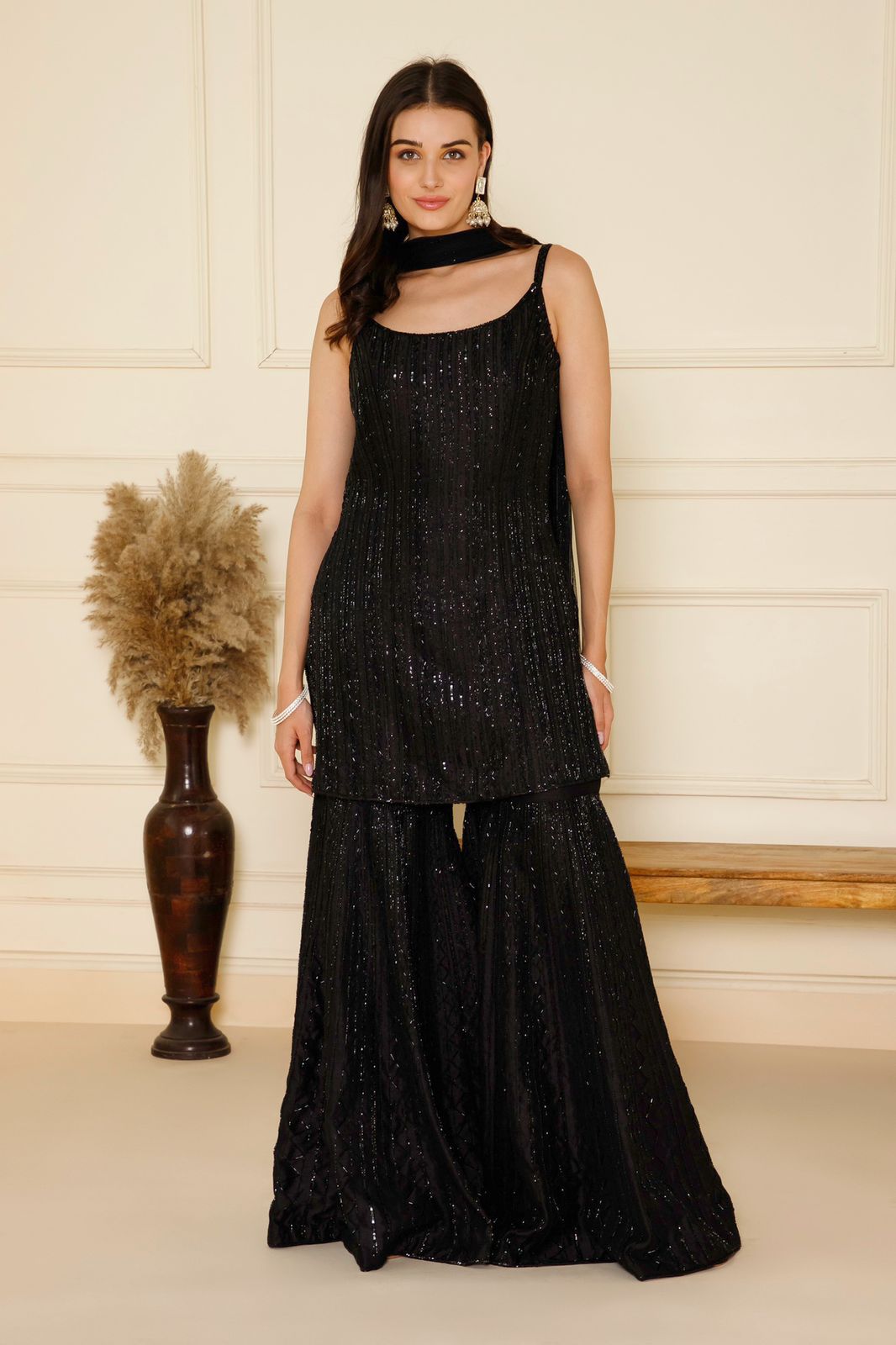 Black Shimmer Sharara