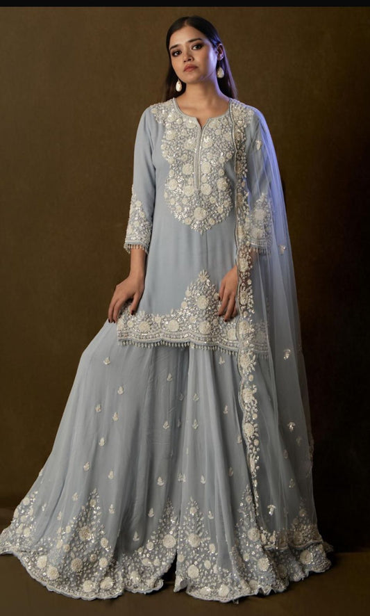 Powder Blue Sharara