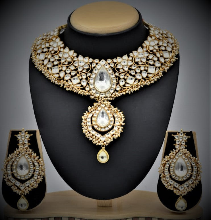 Floral Large Kundan Choker - Made to Order Only