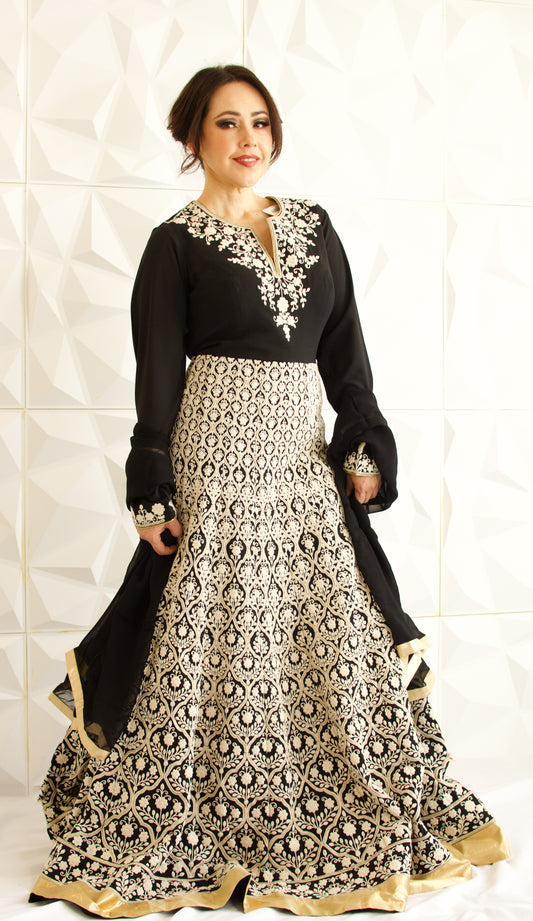 Black Anarkali Suit