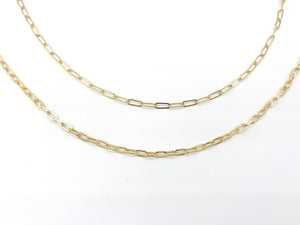 plain chain trendy jewelry paperclip chain
