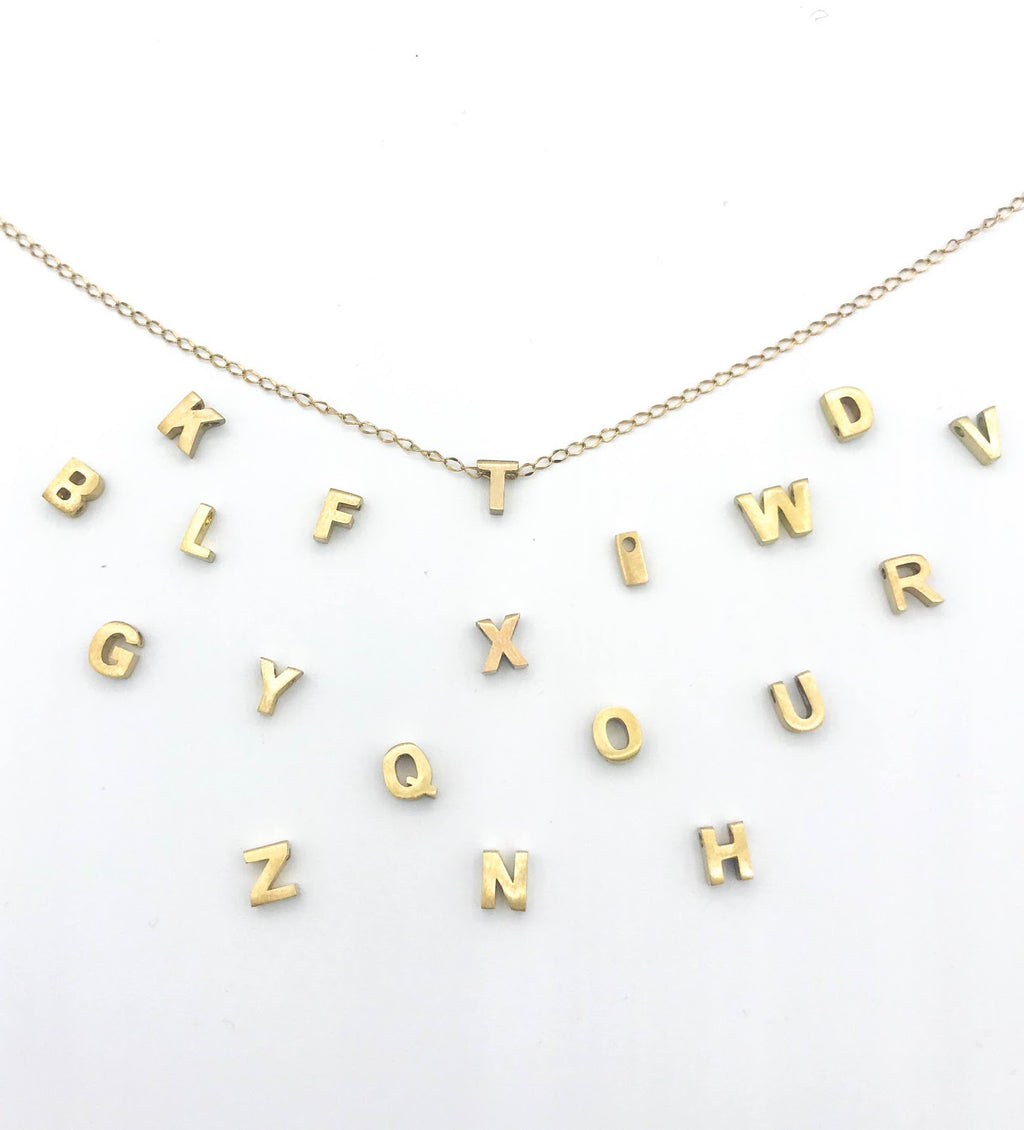 letter custom necklace gold initial personalized trendy jewelry
