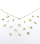 letter custom necklace gold initial personalized trendy jewelry