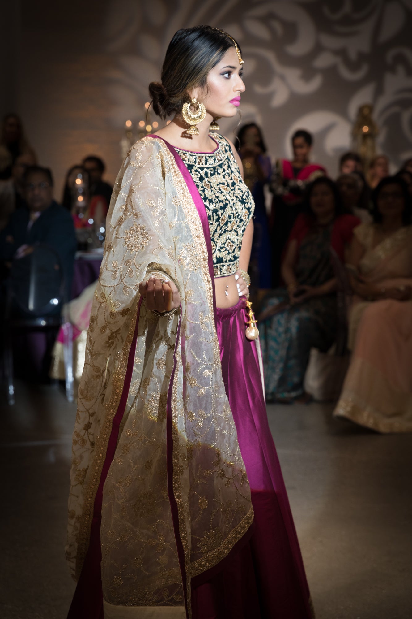 Lehnga - Sequins, Zardozi and Embroidered