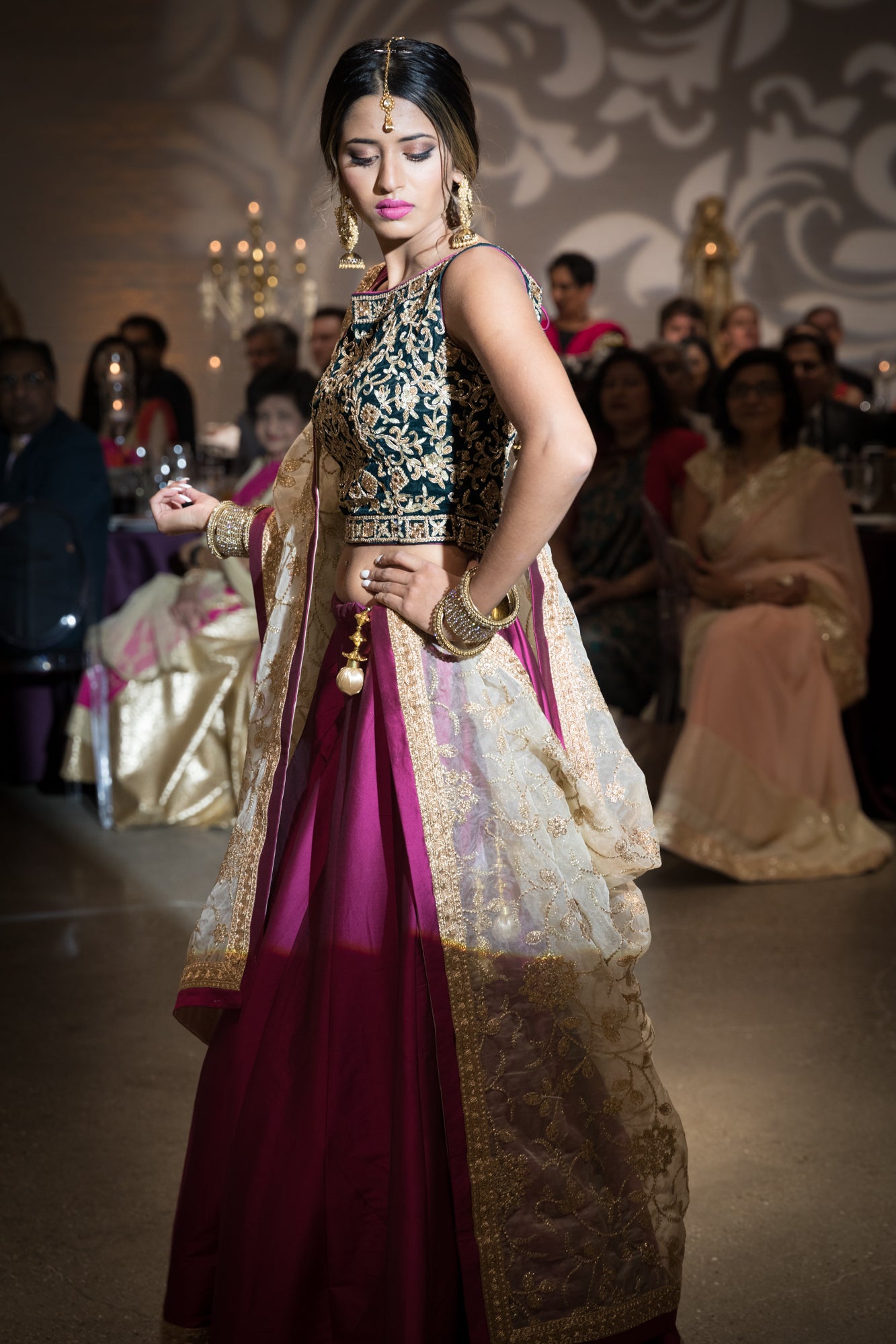 Lehnga - Sequins, Zardozi and Embroidered