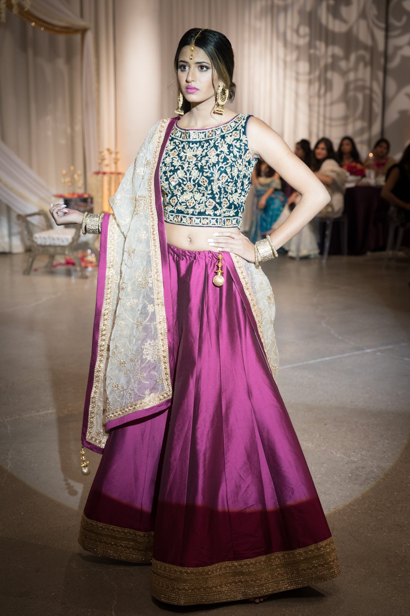 Lehnga - Sequins, Zardozi and Embroidered