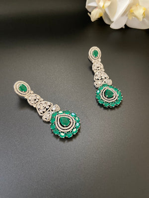 Chandelier Earrings with Tikka