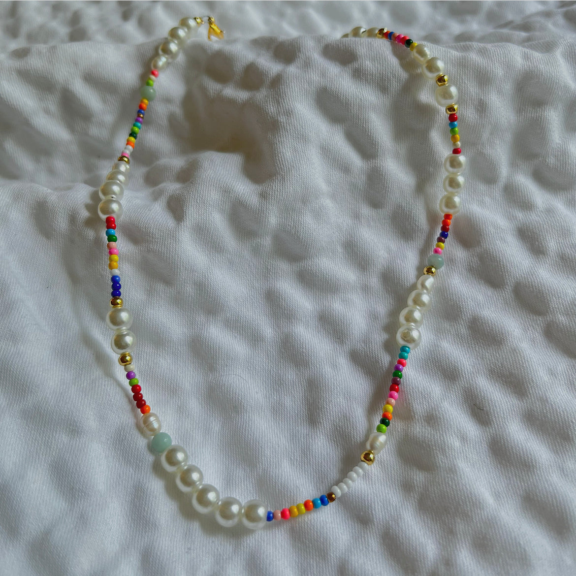 Mixed Colorful Beaded Necklace